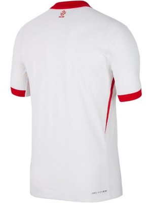 Poland maglia da casa uniforme da calcio prima maglia sportiva da calcio maschile per la Coppa Euro 2024